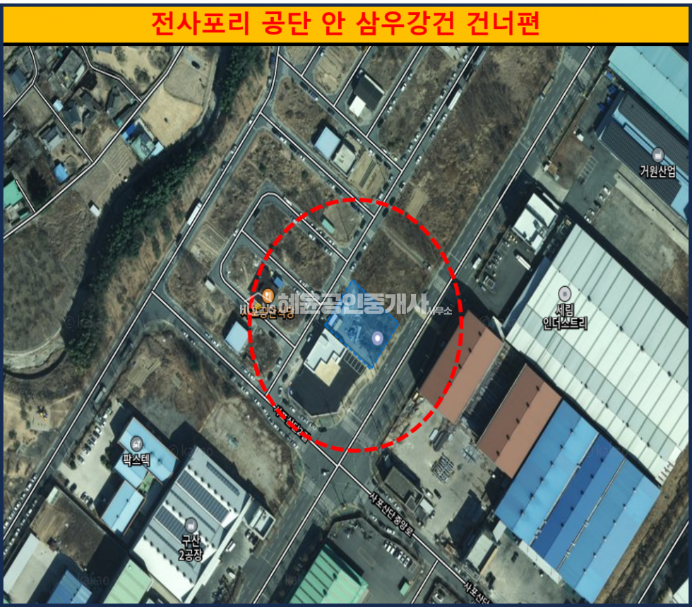 경남 밀양시 부북면 전사포리 나대지. 상우강건 맞은편. 위치 최고. 월세 매물번호 10111 사진 1